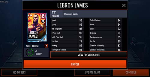 NBA Live Mobile Lebron James